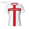 Vintage England UK T-shirt Football Soccer Training National Flag United Kingdom 3D Print CHEER JERSEY Short Sleeve Round Neck Sport Uniform Unisex