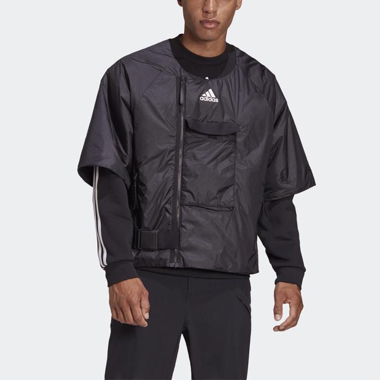 Adidas Detachable Hooded Insulated Waterproof Down Jacket Men Outerwear Black FT2421