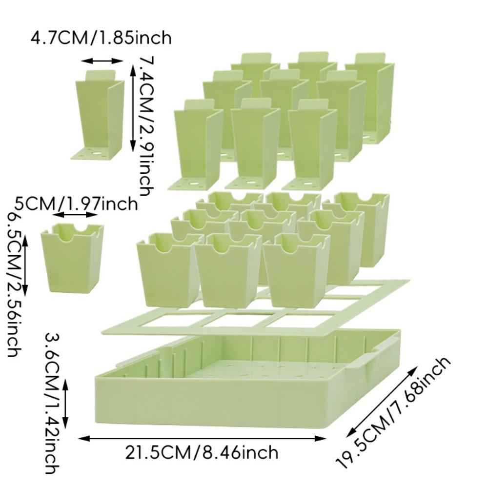 

Dual-Purpose Handles Germination Kit Extra-Thick Planting Supplies Gardening Tool Labeling зелёный