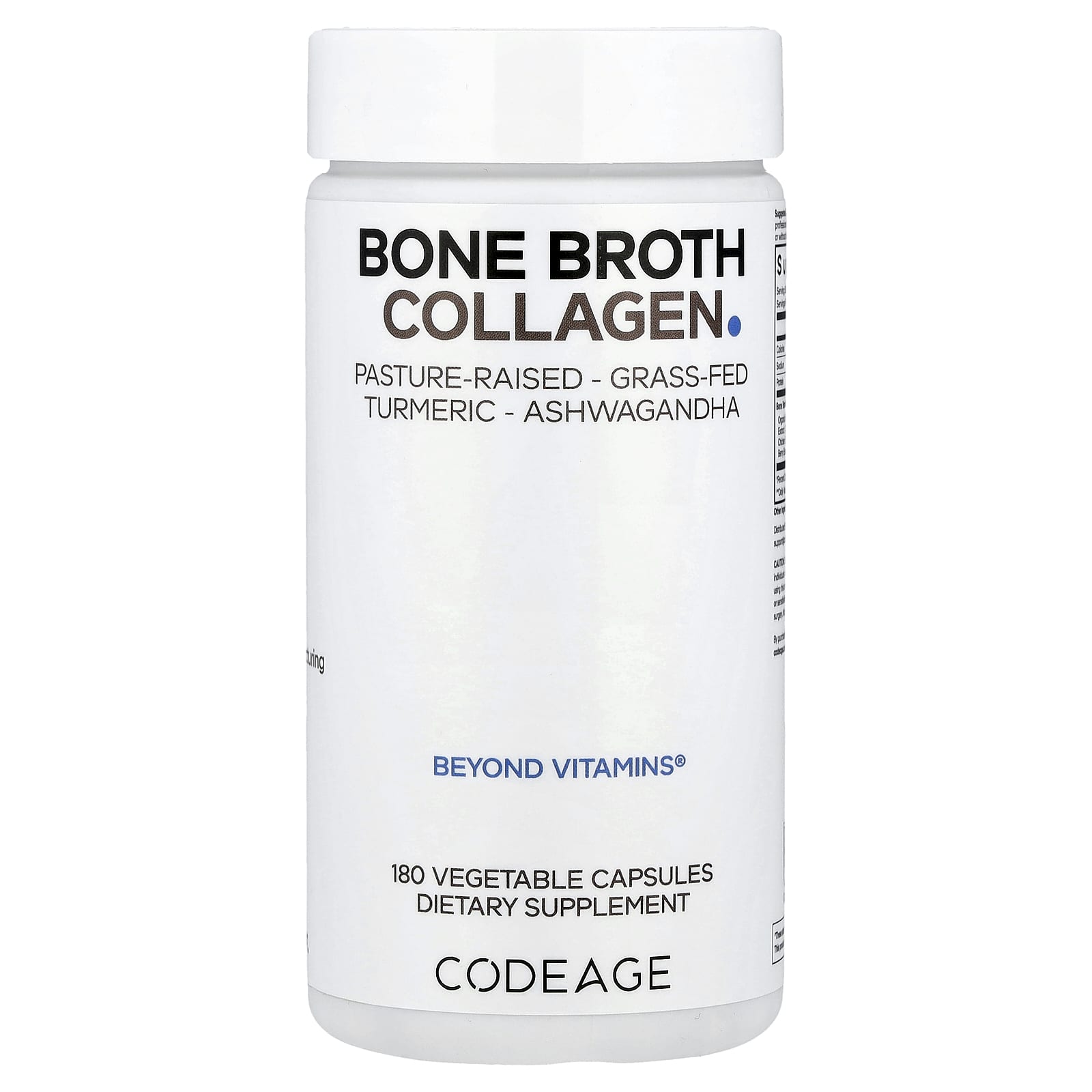 

Bone Broth Collagen, Veggie Capsules 180