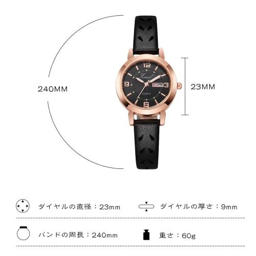 RORIOS Women's Watch, Simple Quartz Movement with Strap, Perfect for Commuting, School, and Christmas, Perfect As a Casual Gift. Black.