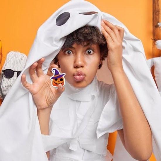 Halloween sticker set 100 pieces decoration stickers stylish cute waterproof suitable cars smartphones suitcases bikes skateboards helmets guitars
