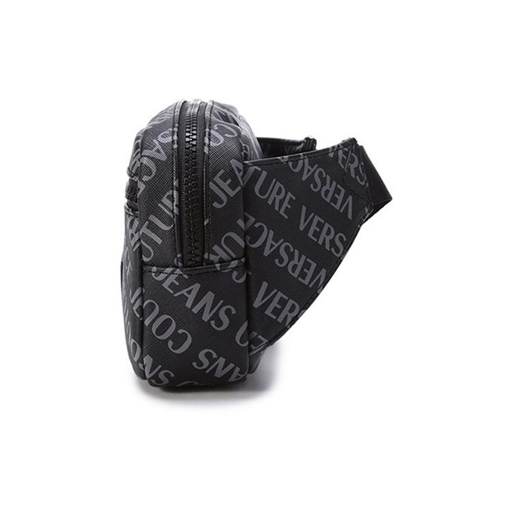 Versace Jeans Couture Classic Monogram Print Waist Bag Fashion Commuter Crossbody Bag Men bags Black 72YA4B48-ZS283-899
