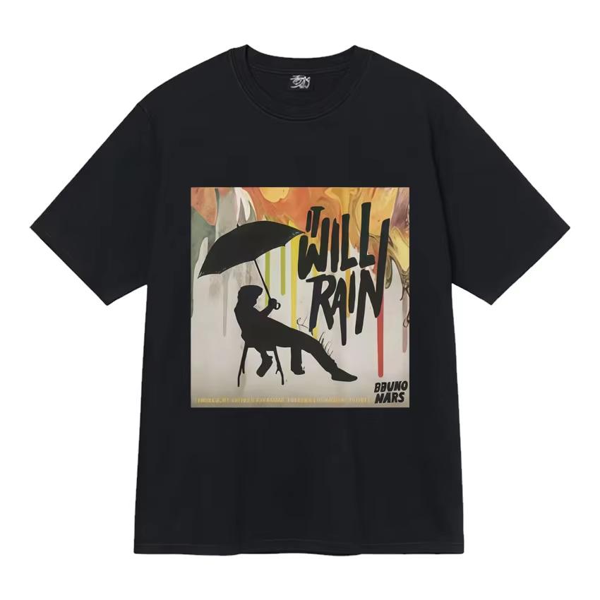 Singer Bruno Mars 24k Magic World Tour Fashion Graphics T Shirts Mens Aesthetic Hip Hop Tshirt Casual Summer Streetwear Unisex