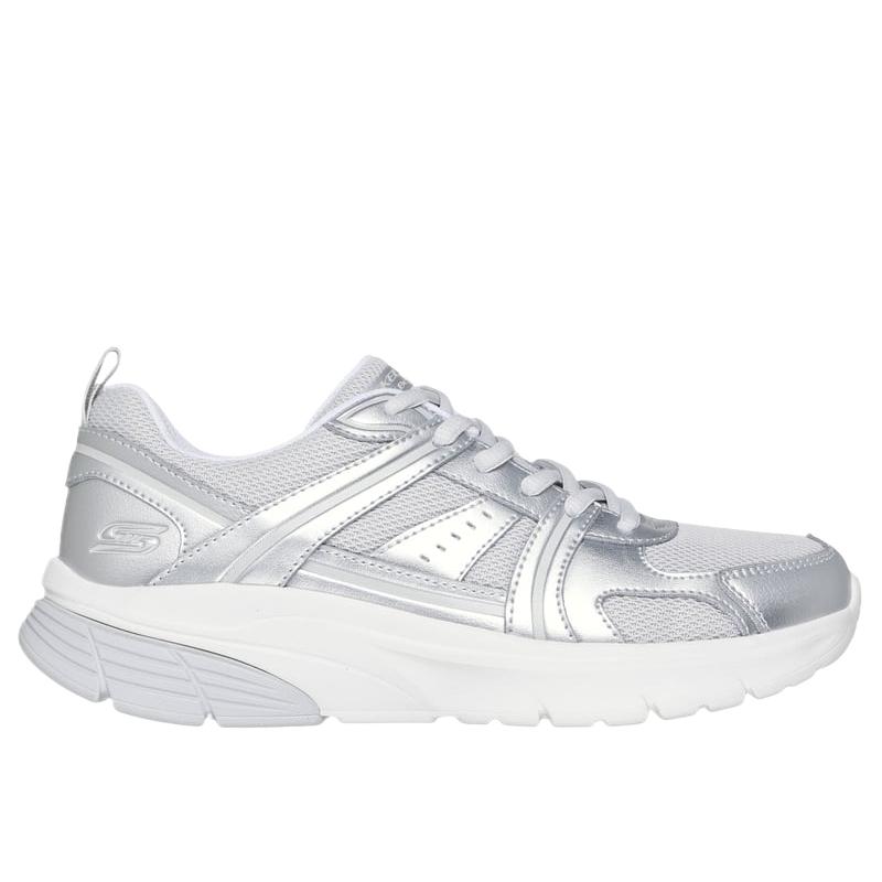 Skechers Bobs Vamos Fashion Comfortable Simple Durable Low-Top Running Shoes Women Sneakers White 117770-SIL