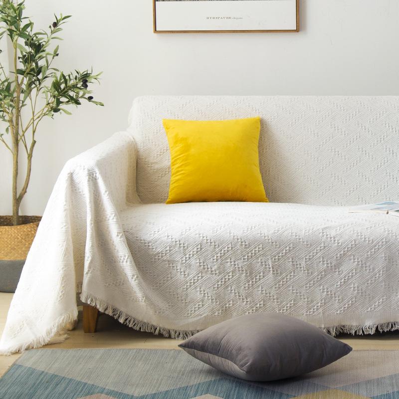 Полотенце для дивана из хлопка и льна — фото 3