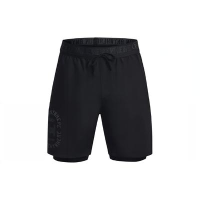Everywhere Letter Print Drawstring Running Shorts Men Shorts Black 1379294-001