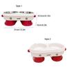 High-Stand Cat Bowl Anti Slip Detachable Dog Food Feeding Basin Large Capacity Anti Tipping Pet Drinking Feeder Kitten Puppy