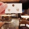 New Colorful Mermaid Beads Zircon Bow Stud Earrings For Women Personality Fashion Earrings Wedding Jewelry Birthday Gifts