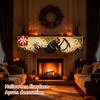 Festive Christmas Fireplace Mantel Scarf for Holiday Table Decoration Winter Home