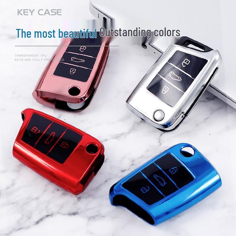 Car Key Cover for Volkswagen Bora, Lavida, Santana, New Sagitar, Langyi, Polo, and Jetta Models