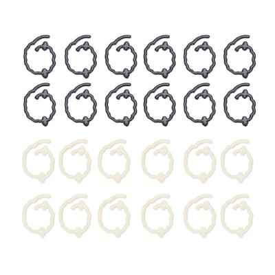24Pcs Knitting Stitch Markers Zinc Alloy Spiral Sheep Pattern Knitting Markers for Fabric Crafts
