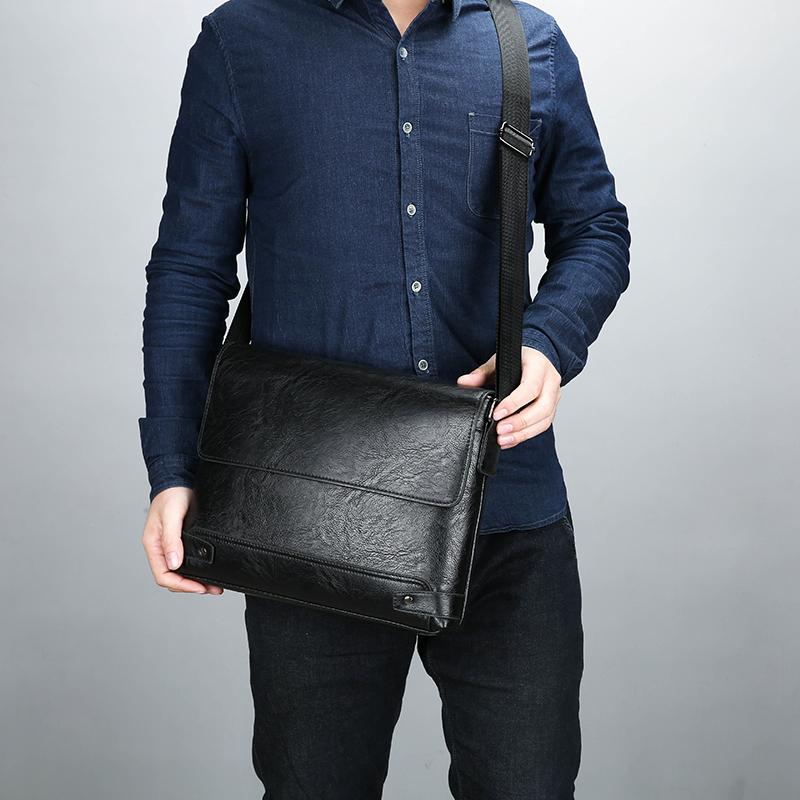 Shoulder Bag, Men's Crossbody Bag, Business Bag, Large Capacity, for Business Trips and Work