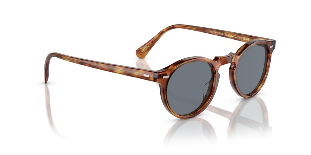 Oliver Peoples Uni Gregory Peck Sun Light Light Semi-Matte Brown/Indigo Photochromic, Semi-Matte Brown/Indigo Photochromic, Lens-47 Bridge-23