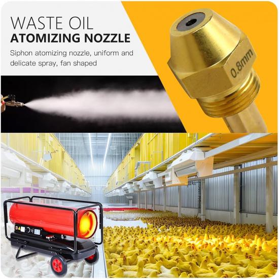 New Replacement Fit for Delavan Air Siphon Nozzle 30609-8 Replaces for 17147 Burner Nozzle by XSPANDER