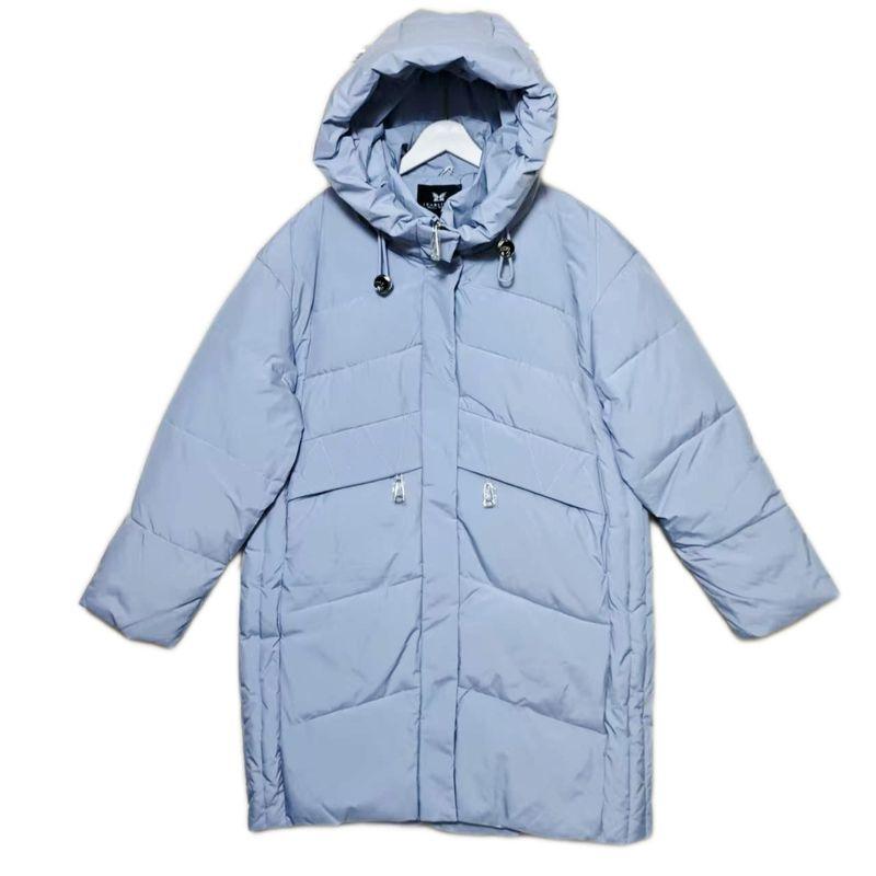 Foreign Trade Export To Russia Original Order Hood Down Cotton Cold Protective Clothing Women Mid-Length Warm Cotton-Padded Coat Solid Thick Winter