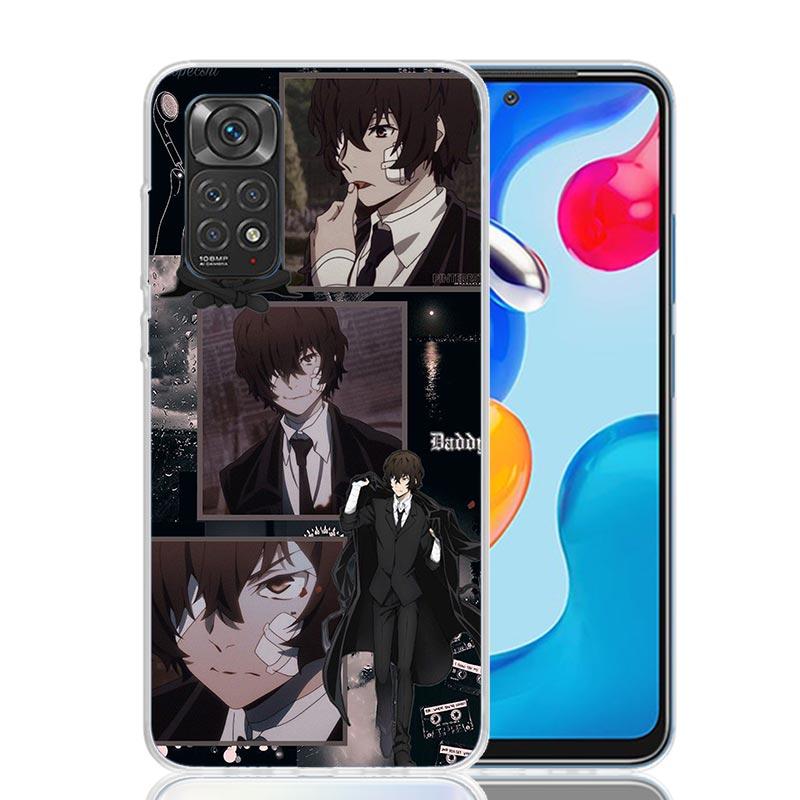 Bungo Stray Dogs Dazai Phone Case For Xiaomi Redmi Note 15 14 13 12S 12 Pro Plus 11S 11E 11 11T 10S 10 Art Soft Pattern Cover Re