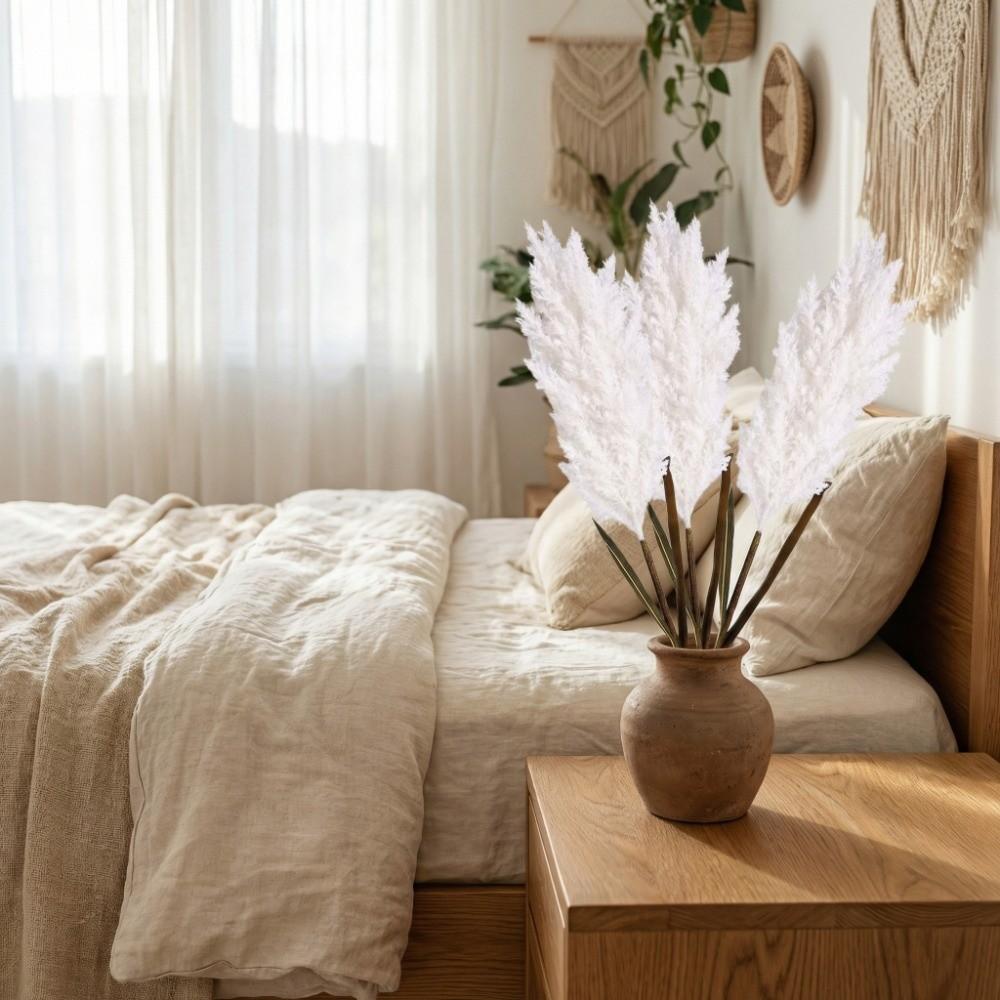 Rural Home Style Artificial Reed Dog Sage Realistic Fake Plant Flowers  Office
