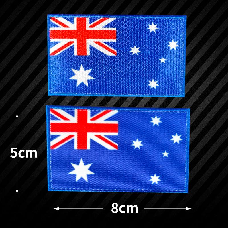 5 Stück Weltflagge Stickerei Stoffaufkleber Armband Klettverschluss DIY Aufnäher Stickerei Stoffaufkleber