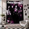 Wall TapestryTokio Hotel Art Hanging Cloth Decorative Background Cover for Room Decoration