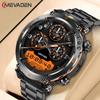 MEVADEN New 1.7 Inch 360*360 Screen Bluetooth Call Smart Watch Men Sport Fitness Tracker 600mAh Flashlight Smartwatch for Android IOS MD57