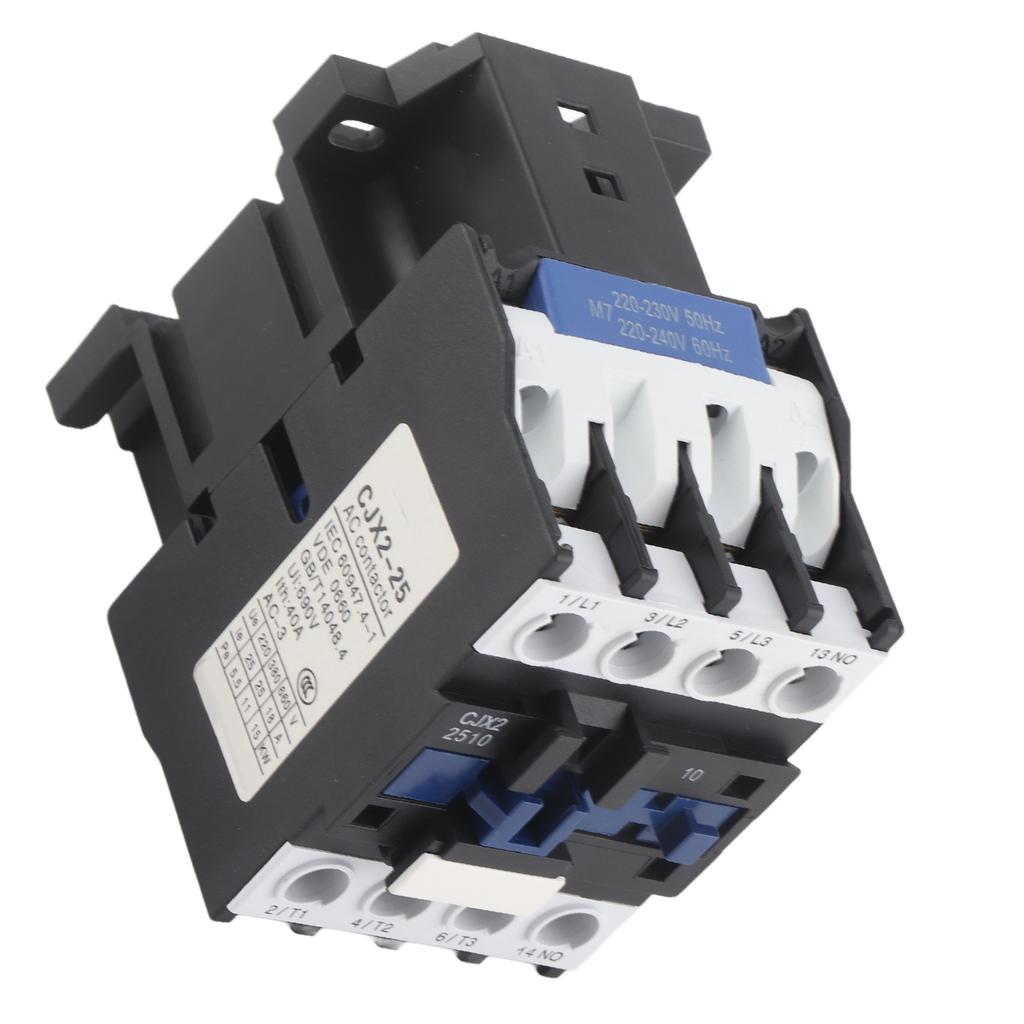 AC Contactor Coil NO for Motor Power Supply Controls Indicators CJX2?2510 220V 50HZ 25A