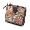 Dayan Made In Japan Art Collection Leather Stamp Featuring Vibrant Original Artwork Reproduced On Genuine [Wachifield] Bi-fold Wallet, Leather.