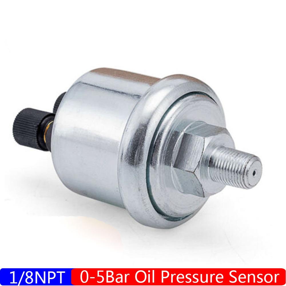 Universal Oil Pressure Sensor 0-5BAR 0-10BAR 1/8NPT Generator Part 10mm Stainless Crew Plug Oil Pressure Sensor ized