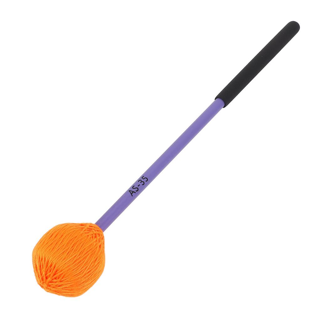 Marimba Mallet Nylon Yarn Head Polyoxymethylene Fiber Handle Medium Hard Mallet for Bass Percussion Instruments