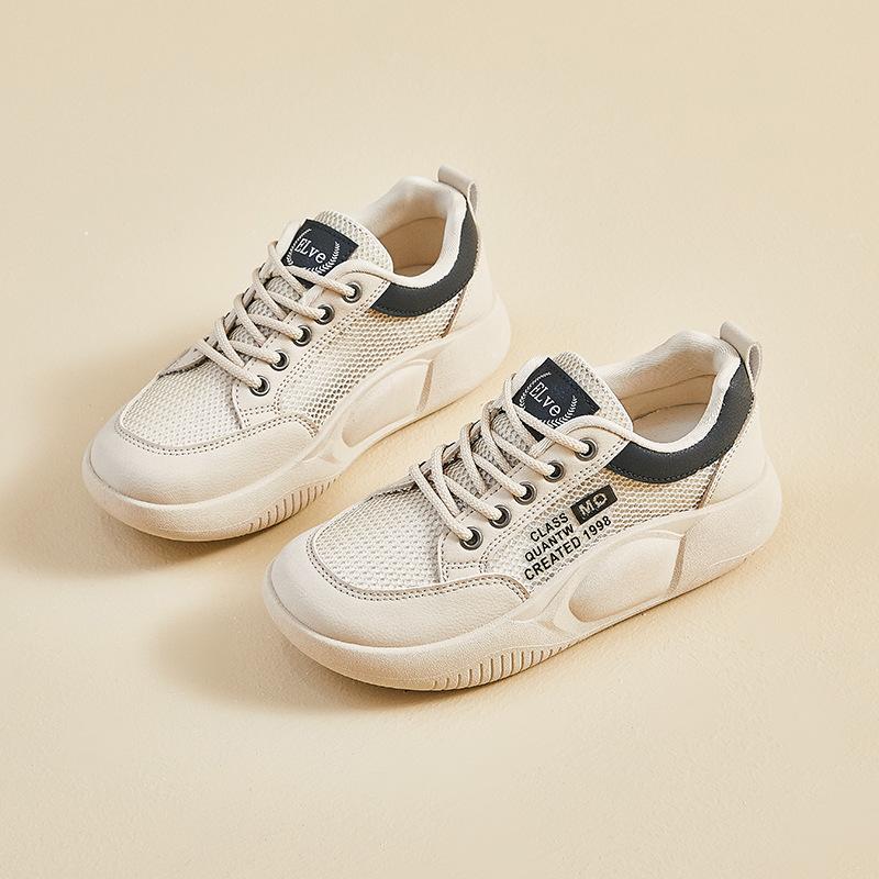 

Летняя белая обувь Новый стиль женских кроссовок на платформе из сетки, дышащие, повседневные 40