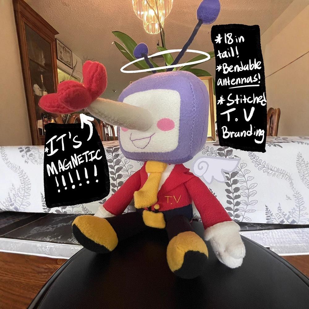 

Новые детские игрушки Треугольная руна Телевизионный человек Модная милая плюшевая кукла 25cm