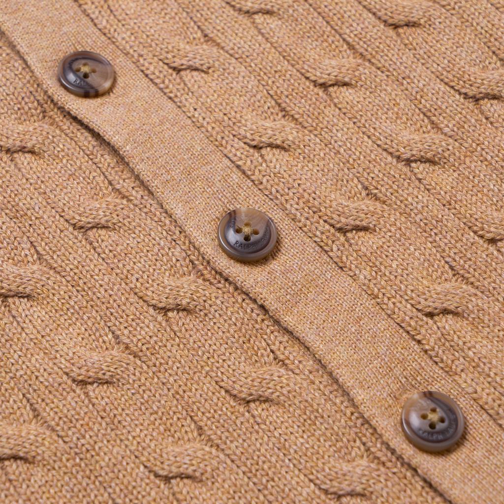 Polo Ralph Lauren Cable Knit Cotton V-Neck Long Sleeve Cardigan Kids cardigans 323925717-013