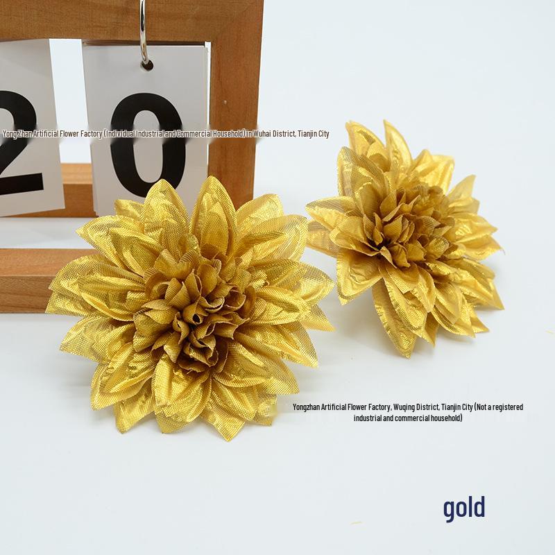 Dahlia Silk Flower Head, Hairpin & Wreath Set for Decorations & Hats
