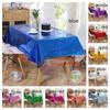 5PCS Colorful Aluminum Film Tablecloth Waterproof Plastic Tablecloth  Holiday Celebration