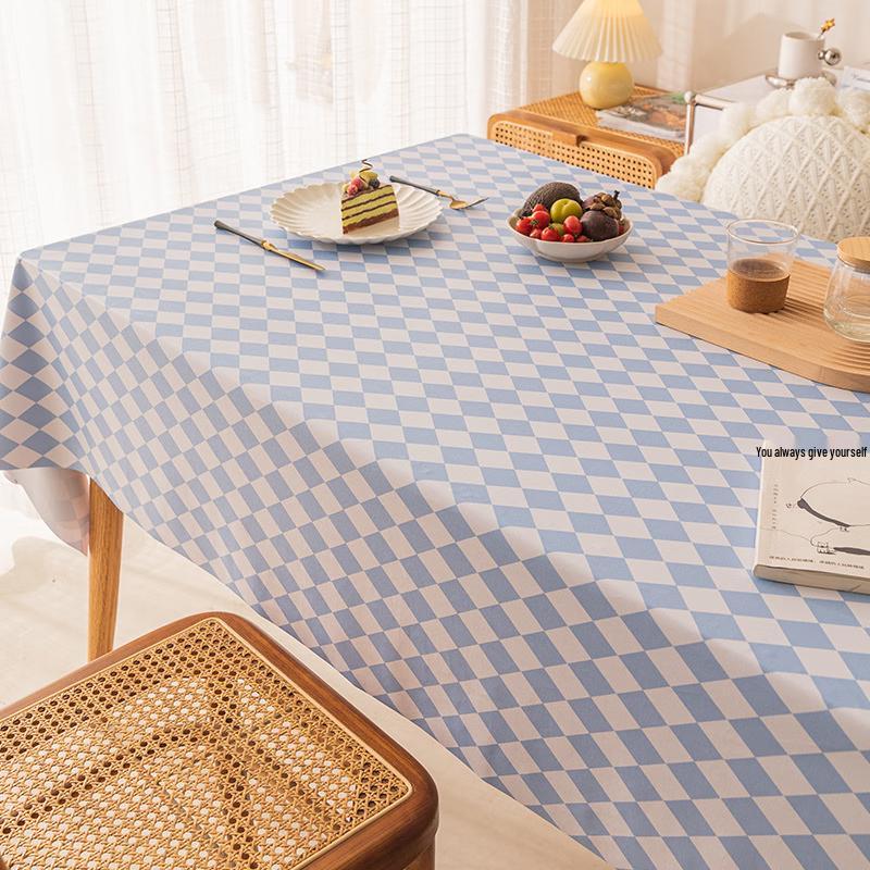 Qie E Tuan Tuan PVC Waterproof Easy-Clean Rectangular Tablecloth