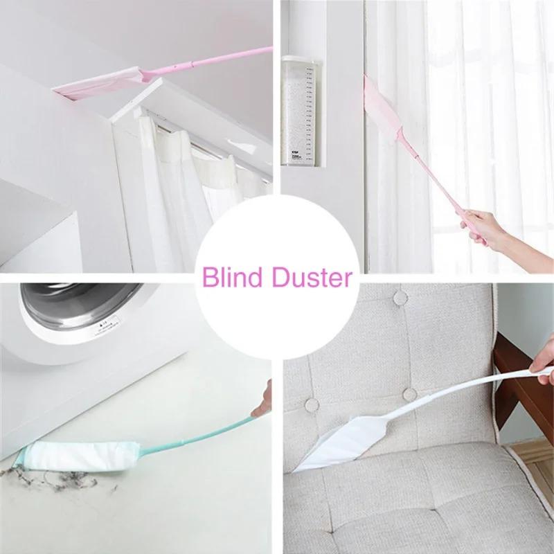 Bedside Dust Brush Stair Corner Bed Bottom Gap Cleaner for Fur Hair Magic Microfiber Duster Cleaning Tool Household Hard Floo