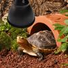 Portalampada a Cupola Profonda per Rettili con Riflettore Ottico, Morsetto per Illuminazione Terrario per Lampadine UVB, Riscaldanti per Rettili, Serpenti, Lucertole