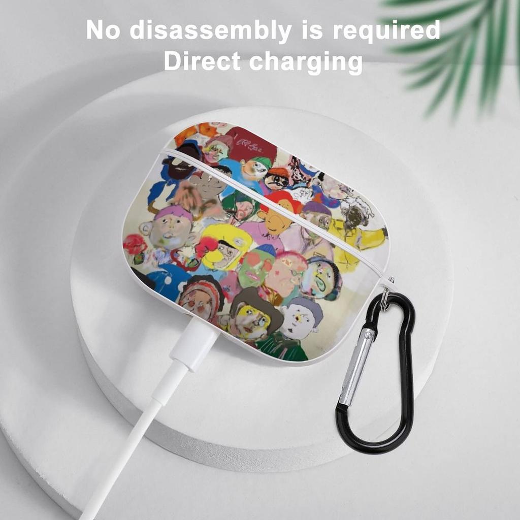 Husă King Gnu AirPods Pro Husă Protectoare pentru Căști AirPods Compatibilă cu Carcasă de Încărcare Wireless cu Carabină Ușoară Rezistentă la Șocuri Rezistentă la Zgârieturi