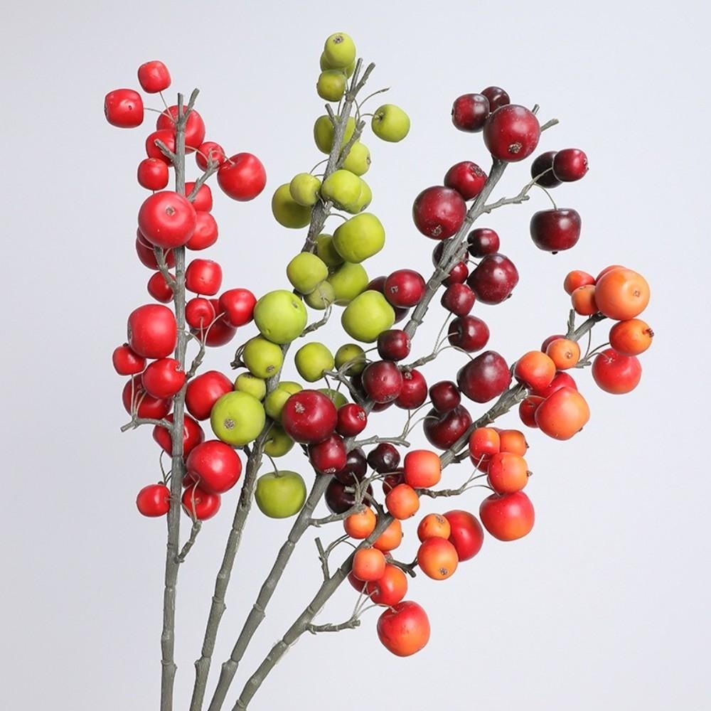 30 Heads Artificial Fruit Branch Small Fruit Fake Plants  Living Room Decoration