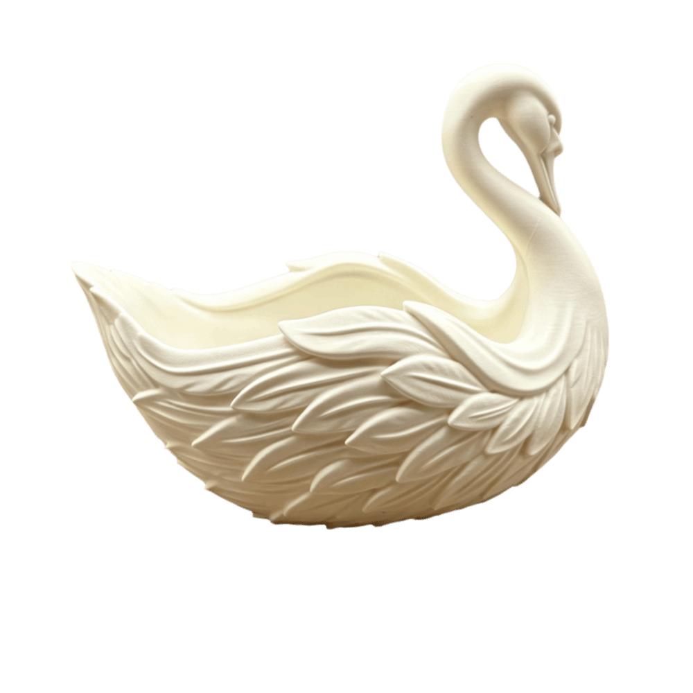 Portachiavi a forma di cigno fatto a mano romantico Elegante idea regalo Vassoio portaoggetti a forma di cigno Portachiavi portafoglio multifunzionale Vacanze