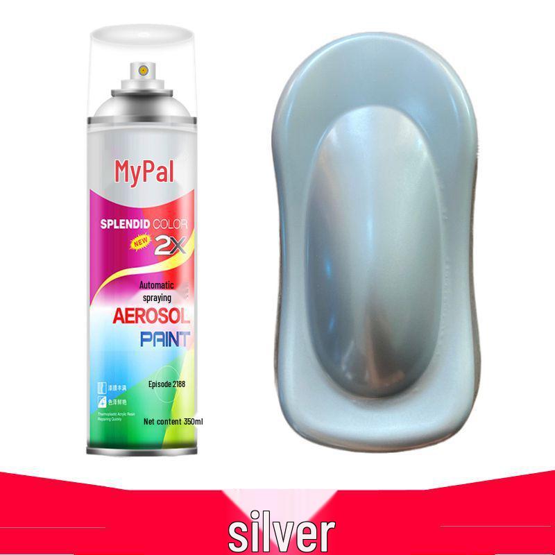 Chrome Self-Spray Stainless Steel & Rust-Proof Paint for Electroplated Metals, Galvanized Surfaces in Silver, Black, & White