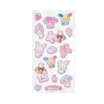 Sanrio Charaktere Puffy Hey Say Hase Sanrio [Stickerbogen] Aufkleber/MX