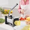 French Fry Cutter Stainless Steel Potato Vegetable Slicer Chopper 2 Blades