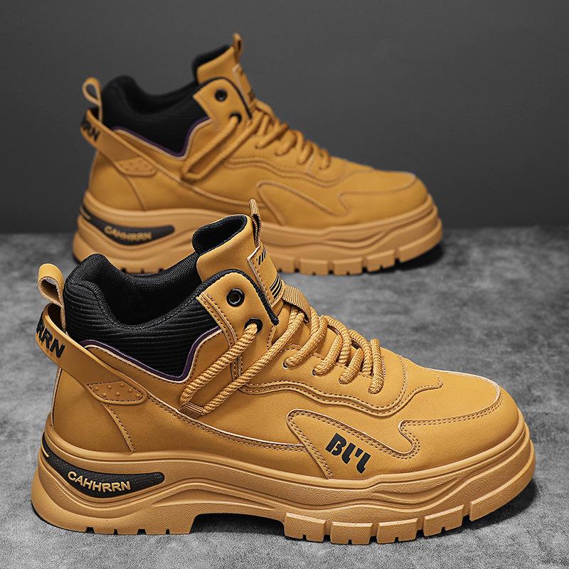 Martin Boots Men S Shoes Men S Tooling Non-Slip Thick-Soled Tooling Casual Labor Insurance Trendy Shoes 44