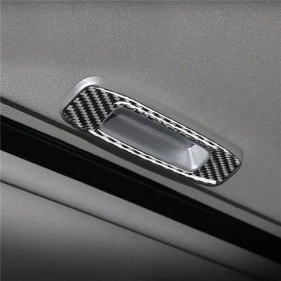 Carbon Fiber Interior Sunroof Handle Cover Trim For Mitsubishi Lancer DE/ES