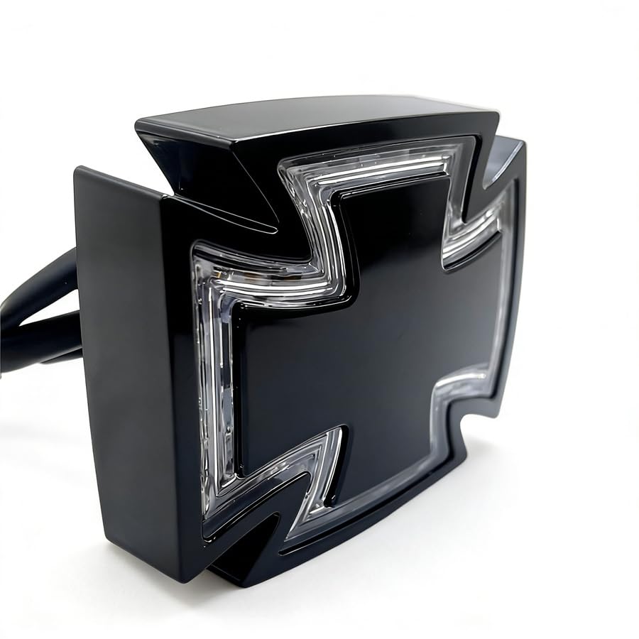 Универсальный Черный Мотоциклетный Задний Фонарь Светодиодный Стоп-Сигнал Мальтийский Крест Квадроцикл Скутер Задний Ходовой Индикатор Suzuki Yamaha Ducati Harley чёрный