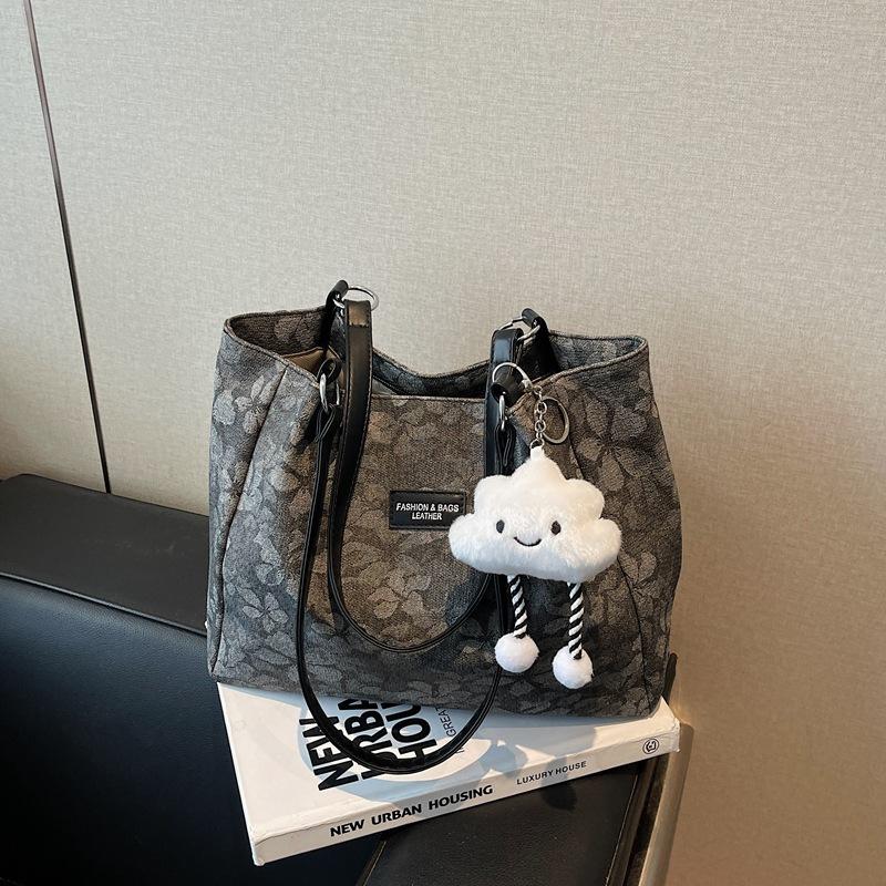 Student Class Bag Women's 2025 Summer New Simple Fashion Shoulder Bag Large Capacity Tote Bag