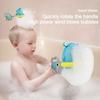 Manual Bubble Machine Sharks And Crab Shape Blowing Bubble Toy Cartoon Bathtub Soap Machine