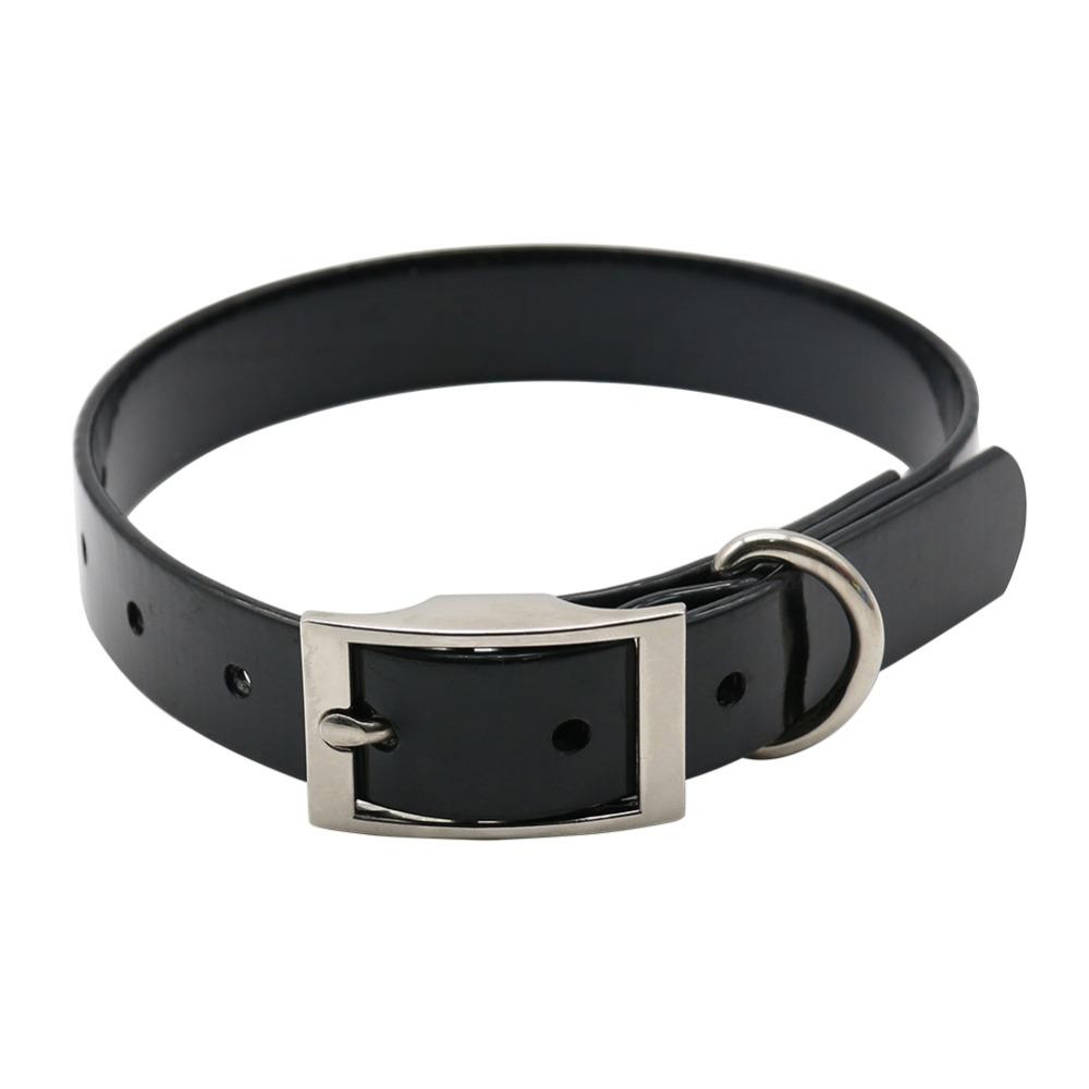 Hoge Kwaliteit Grote Hondenhalsband Verstelbare TPU Duurzaam Waterdichte Huisdier Hondenhalsband ontworpen voor Puppy Riem Effen Kleur Hond Accessoires