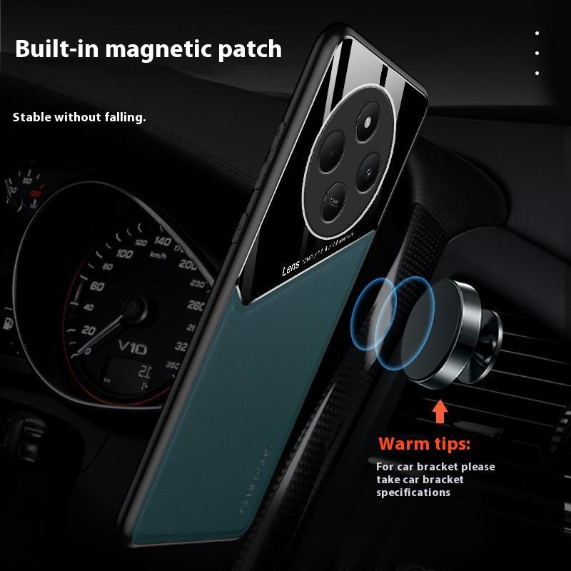 For Xiaomi Poco C75 4G/Redmi 14R 5G/14C 4G Case Leather Coated PC+TPU Phone Back Cover